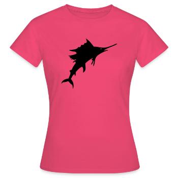 Big Game Fishing Schwertfisch, Hochsee-Sportfische - Frauen T-Shirt - Azalea - Vorne - AI Model Female 172 dark (172cm)