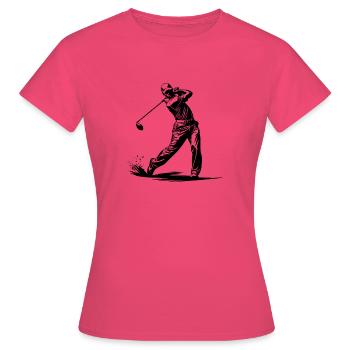 Golf Golfer Golfschläger - Frauen T-Shirt - Azalea - Vorne - AI Model Female 172 dark (172cm)