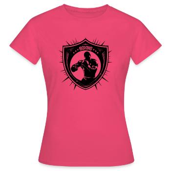 Les compétences de boxe KO - T-shirt Femme - rose azalée - Devant - AI Model Female 172 dark (172cm)