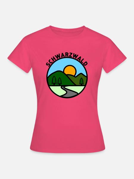 Schwarzwald Retro - Frauen T-Shirt - Azalea