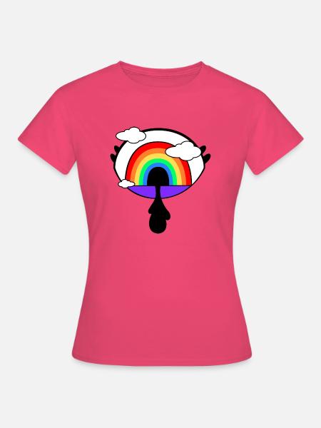 Regenbogenauge - Frauen T-Shirt - Azalea