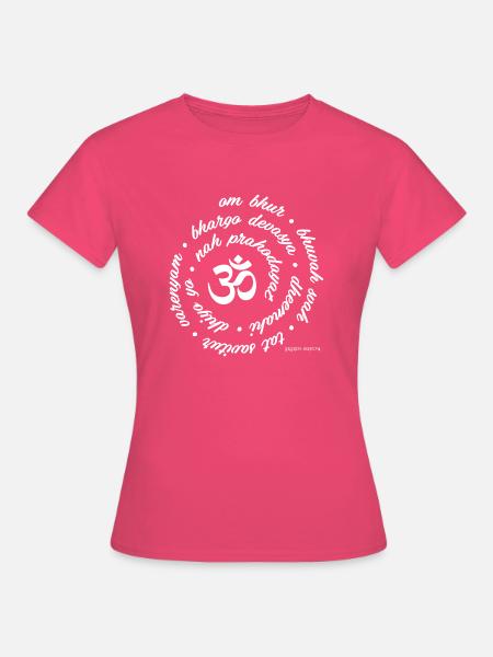 Gayatri Mantra Om - Frauen T-Shirt - Azalea