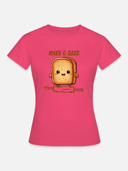 Wake Bake - Frauen T-Shirt - Azalea