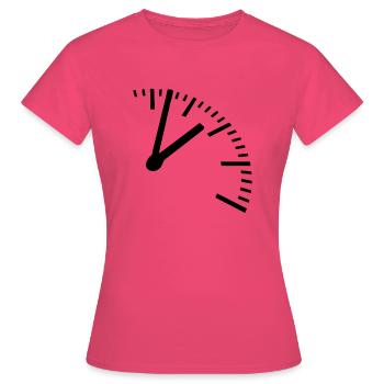 Zeit, Uhr - Frauen T-Shirt - Azalea - Vorne - AI Model Female 172 dark (172cm)