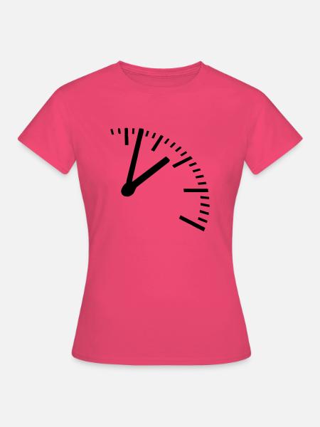 Zeit, Uhr - Frauen T-Shirt - Azalea