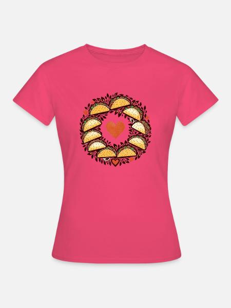 Taco Tuesday Liebe - Frauen T-Shirt - Azalea