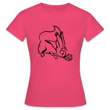 Squirrel cute witty - Women's T-Shirt - azalea - Front - AI Model Female 172 dark (172cm)