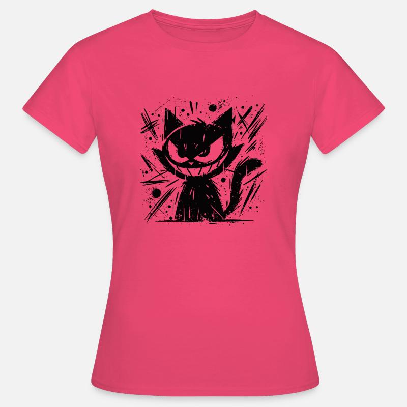 Cat with a diabolical plan - Women's T-Shirt - azalea