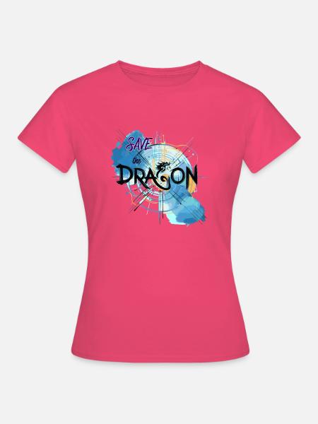 Rette den Drachen - Frauen T-Shirt - Azalea
