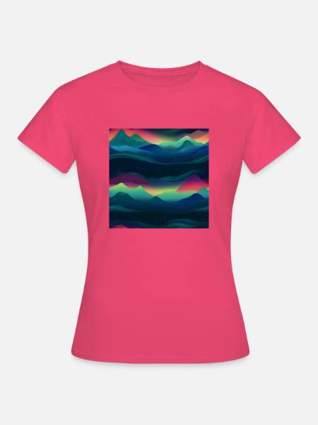 Enchanting Aurora: Polarlichter-Kollektion - Frauen T-Shirt - Azalea