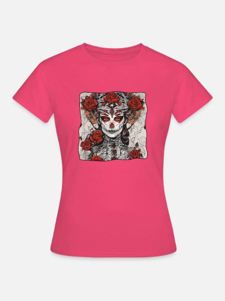 La Catrina - Frauen T-Shirt - Azalea
