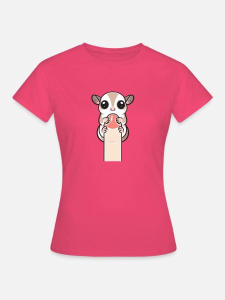 Zuckergleiter um den Finger gewickelt - Frauen T-Shirt - Azalea