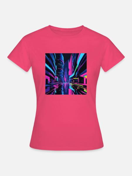 Future City 1 - Frauen T-Shirt - Azalea