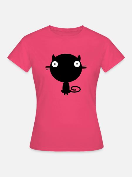 Süße schwarze Katze - Frauen T-Shirt - Azalea