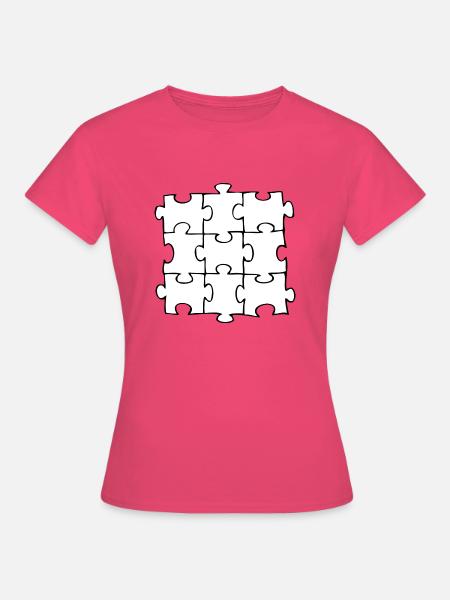 Puzzle - Frauen T-Shirt - Azalea
