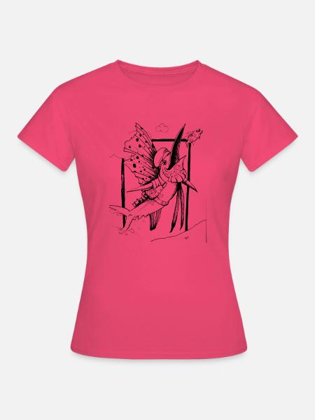 Fächerfisch_schwarz - Frauen T-Shirt - Azalea