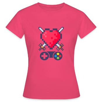 Gaming Nerd - Women's T-Shirt - azalea - Front - AI Model Female 172 dark (172cm)