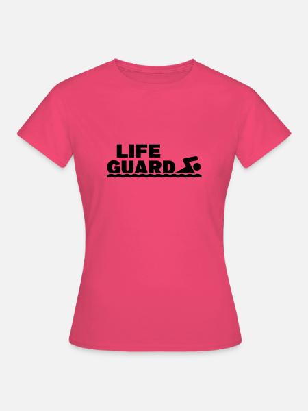 Lifeguard Rettungsschwimmer - Frauen T-Shirt - Azalea