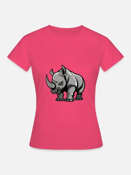 Nashorn Comic - Frauen T-Shirt - Azalea