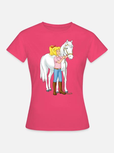 Bibi und Tina Bibi legt Sabrina das Halfter an - Frauen T-Shirt - Azalea