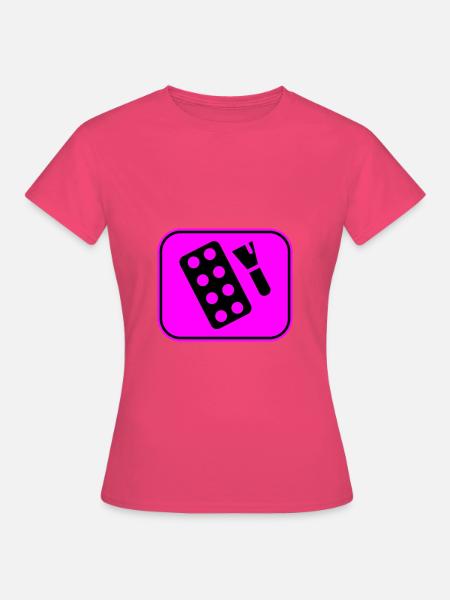 Make Up Kosmetik Icon - Frauen T-Shirt - Azalea