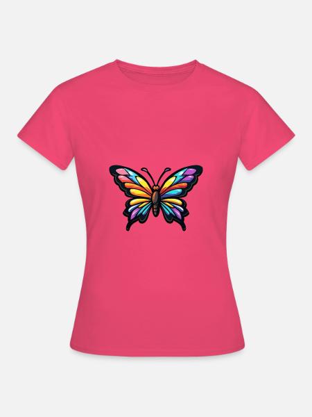 Schmetterling Comic - Frauen T-Shirt - Azalea
