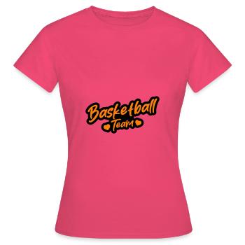 Équipe de basket-ball - T-shirt Femme - rose azalée - Devant - AI Model Female 172 dark (172cm)