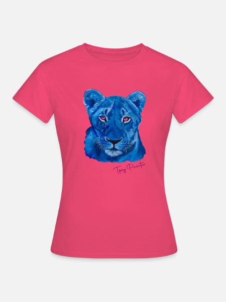 Blaue Löwin - Frauen T-Shirt - Azalea