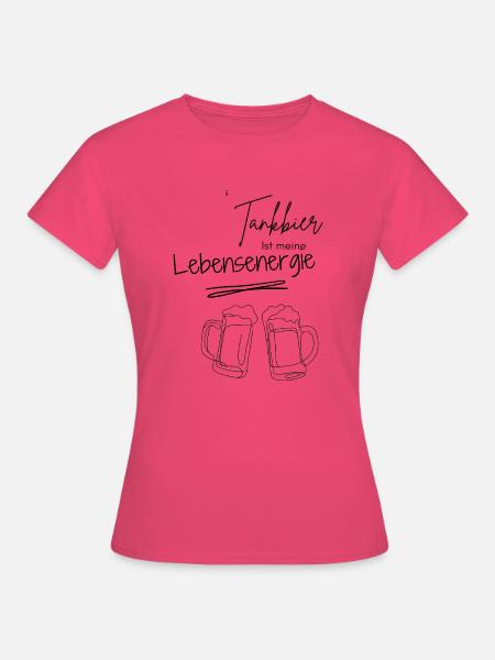 Handschrift Tankbier - Frauen T-Shirt - Azalea