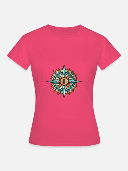 Kompass Travel - Frauen T-Shirt - Azalea