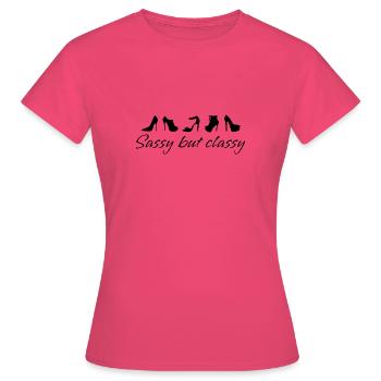 Sassy but Classy - Women's T-Shirt - azalea - Front - AI Model Female 172 dark (172cm)
