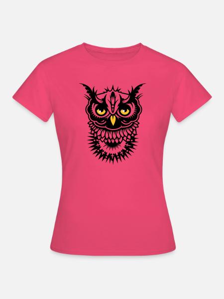 Gesicht einer Eule - Frauen T-Shirt - Azalea