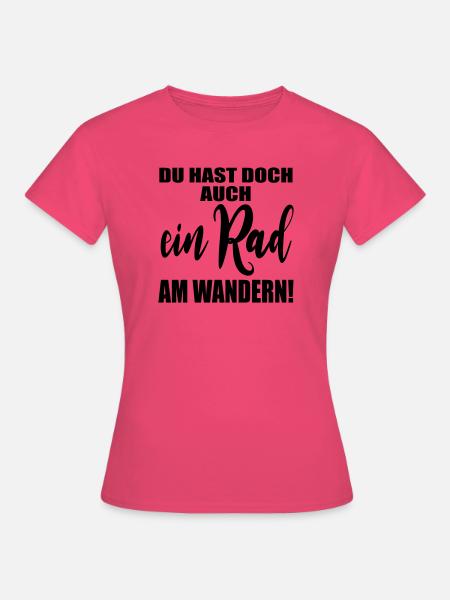 RAD AM WANDERN - Frauen T-Shirt - Azalea
