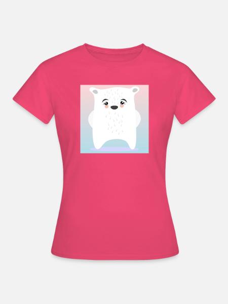 Niedlicher Eisbär WINTER TIERE - Frauen T-Shirt - Azalea