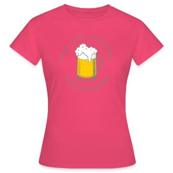 Nich lang schnacken – Tasse im Nacken - Frauen T-Shirt - Azalea - Vorne - AI Model Female 172 dark (172cm)