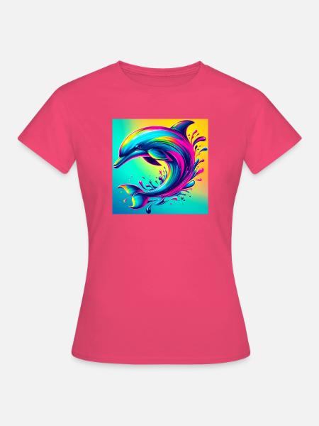 Delfin - Frauen T-Shirt - Azalea