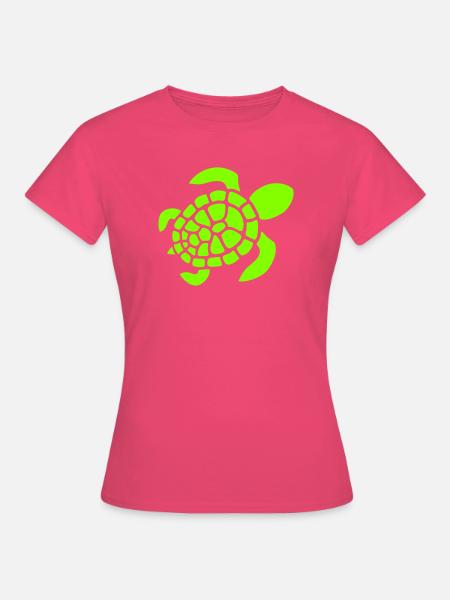 Schildkröte Logo Schildkrötenpanzer Muster Symbol - Frauen T-Shirt - Azalea