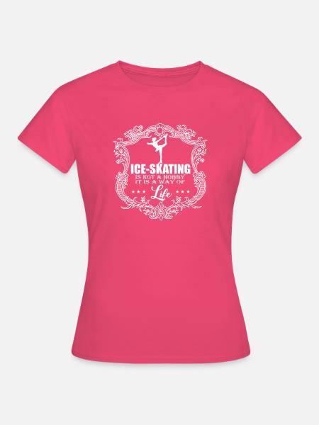 Elegant Eis Skater Design - Frauen T-Shirt - Azalea