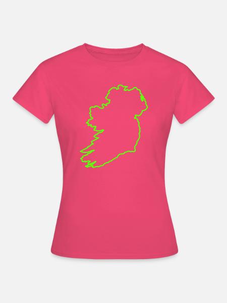 Umriss Irland - Frauen T-Shirt - Azalea