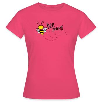 S’il te reste toi-même, abeille qui dit T-shirt - T-shirt Femme - rose azalée - Devant - AI Model Female 172 dark (172cm)