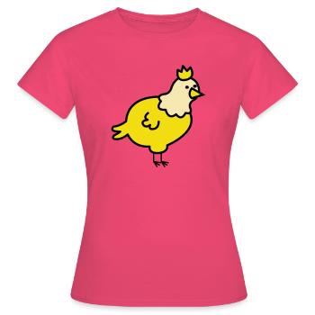 Royal Chick Cartoon - Women's T-Shirt - azalea - Front - AI Model Female 172 dark (172cm)