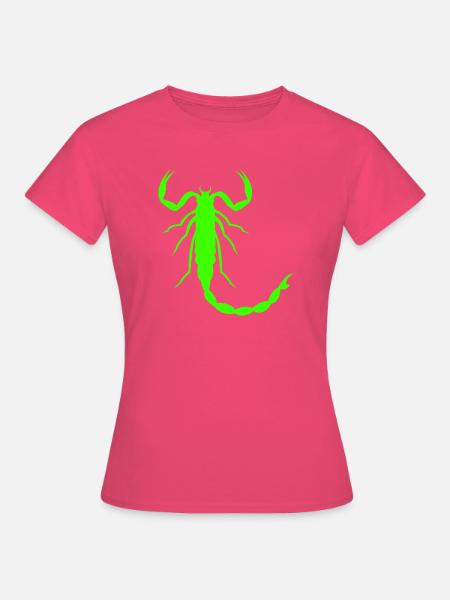Leuchtender Skorpion Silhouette - Frauen T-Shirt - Azalea