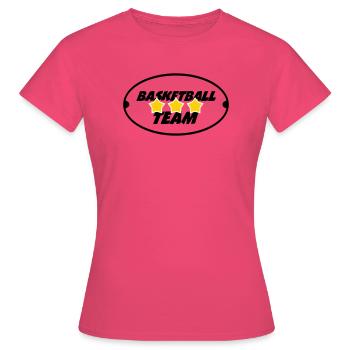 Basketballmannschaft - Frauen T-Shirt - Azalea - Vorne - AI Model Female 172 dark (172cm)