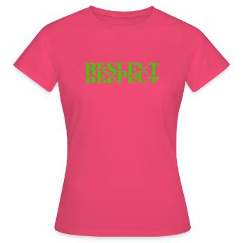 Respect - Frauen T-Shirt - Azalea - Vorne - AI Model Female 172 dark (172cm)
