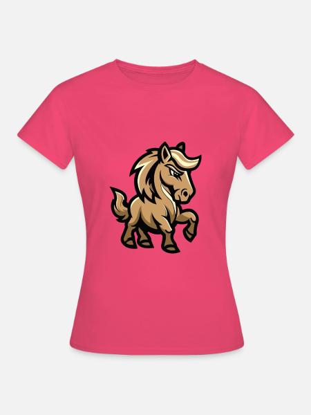 Pferd Comic - Frauen T-Shirt - Azalea
