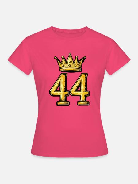 44 Zahl Krone - Frauen T-Shirt - Azalea