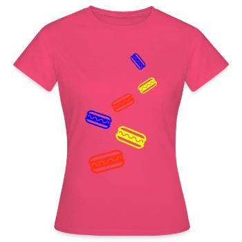 Burrito Icon - Frauen T-Shirt - Azalea - Vorne - AI Model Female 172 dark (172cm)