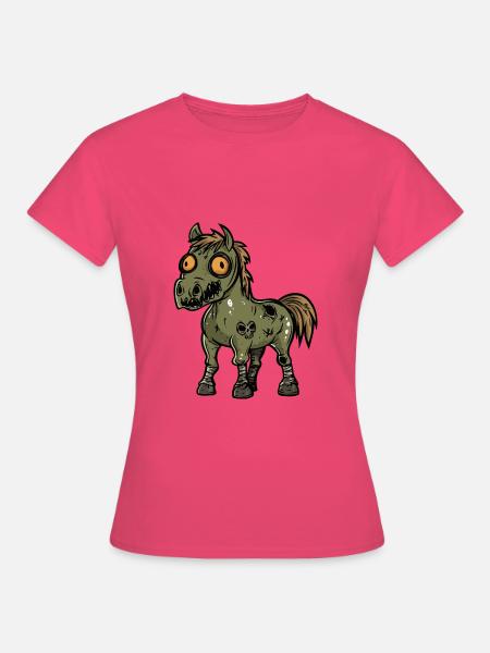 Pferd Halloween Comic Lustig - Frauen T-Shirt - Azalea