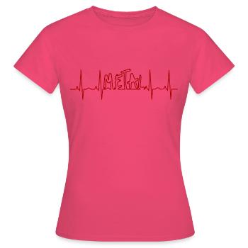 ECG Metal - Women's T-Shirt - azalea - Front - AI Model Female 172 dark (172cm)