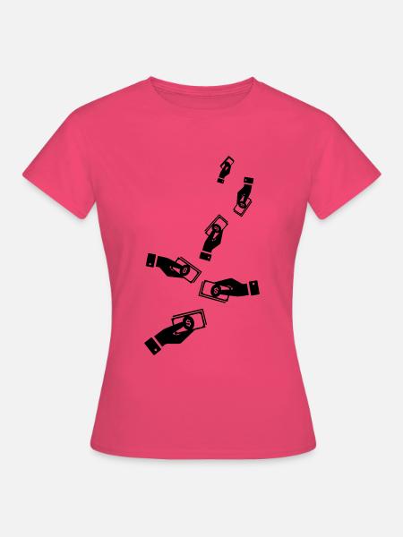 Geld Money silhouette - Frauen T-Shirt - Azalea